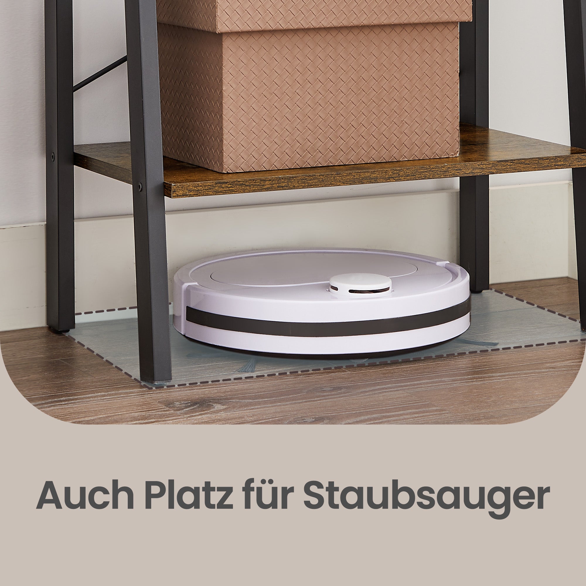 Standregal mit 4 Ebenen, Bücherregal, modern