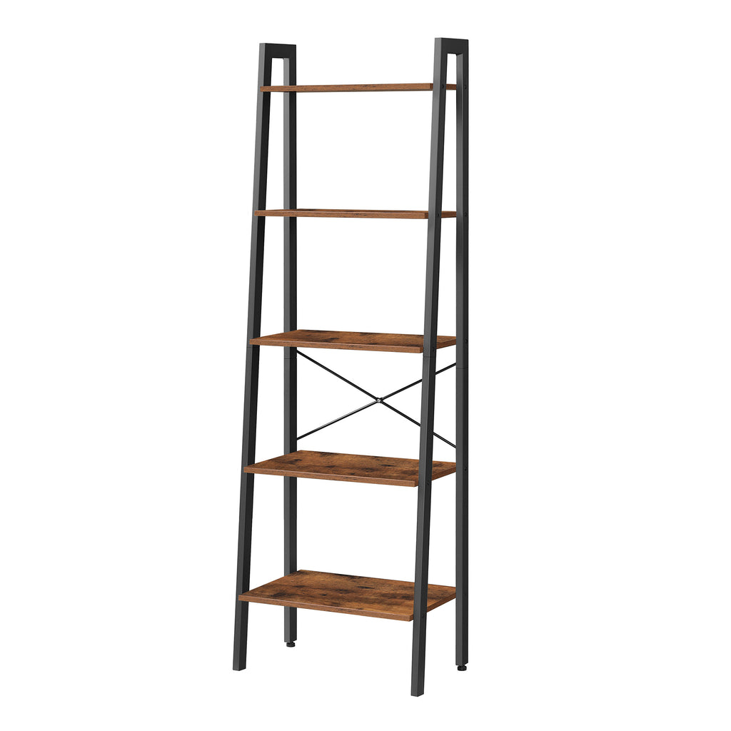 Standregal mit 5 Ebenen, Bücherregal, modern