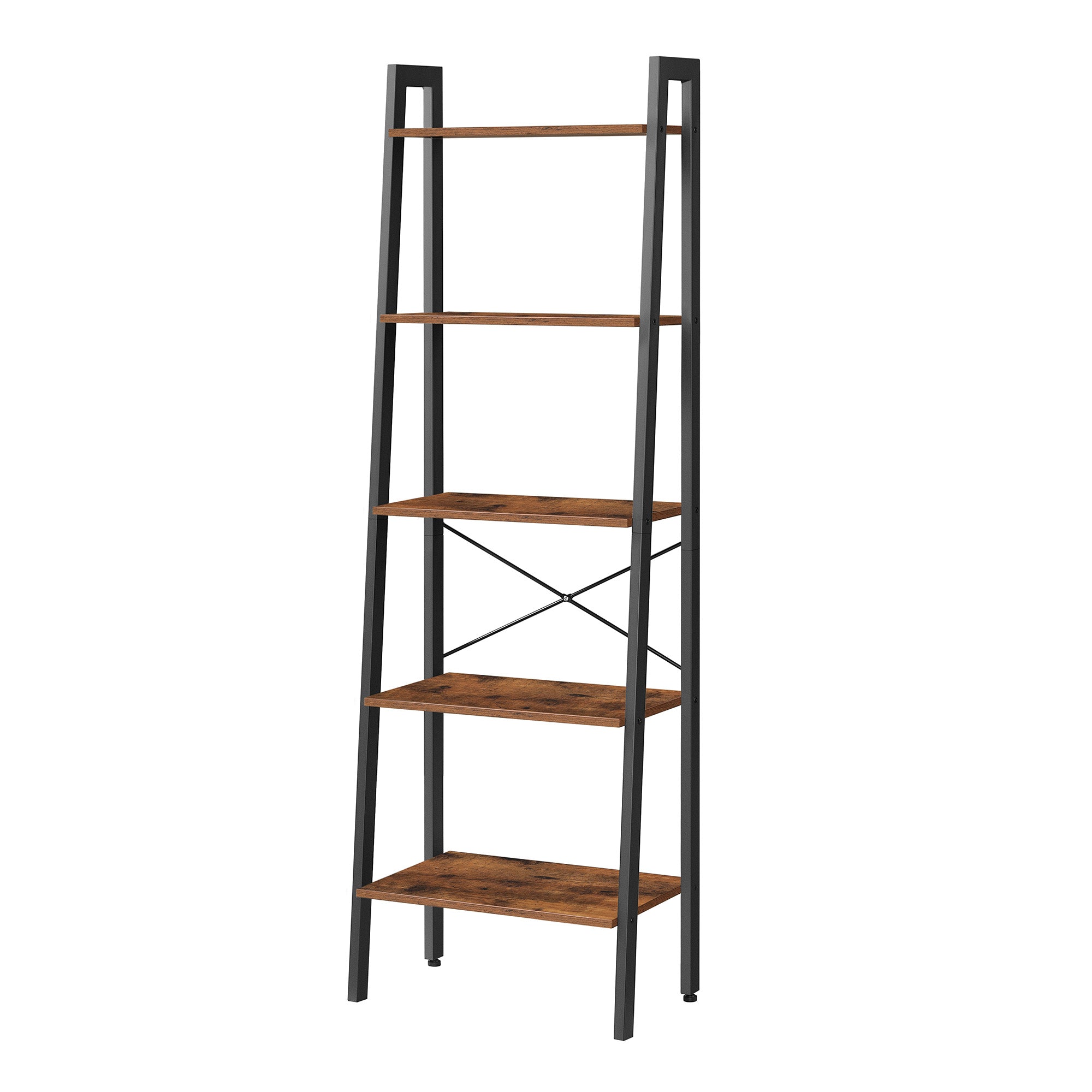Standregal mit 5 Ebenen, Bücherregal, modern