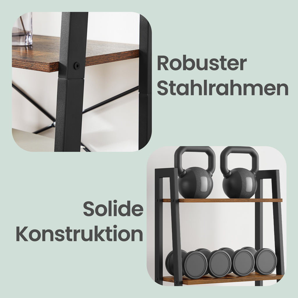 Standregal mit 5 Ebenen, Bücherregal, modern