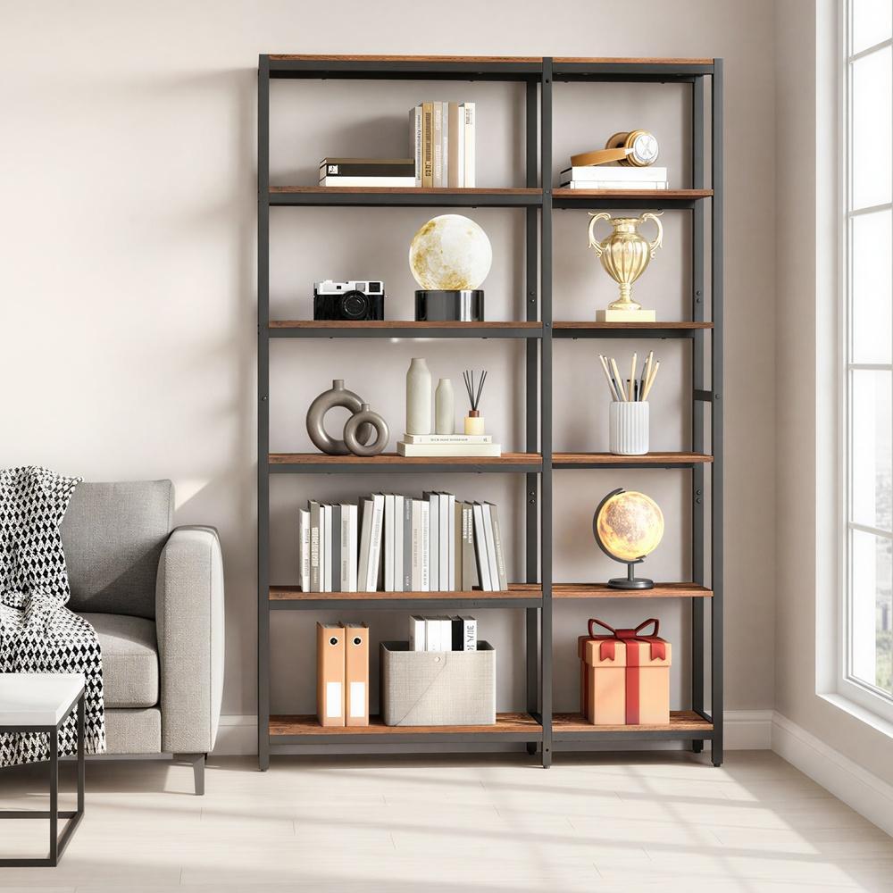6 stöckiges Bücherregal, Leiterregal, Eckregal