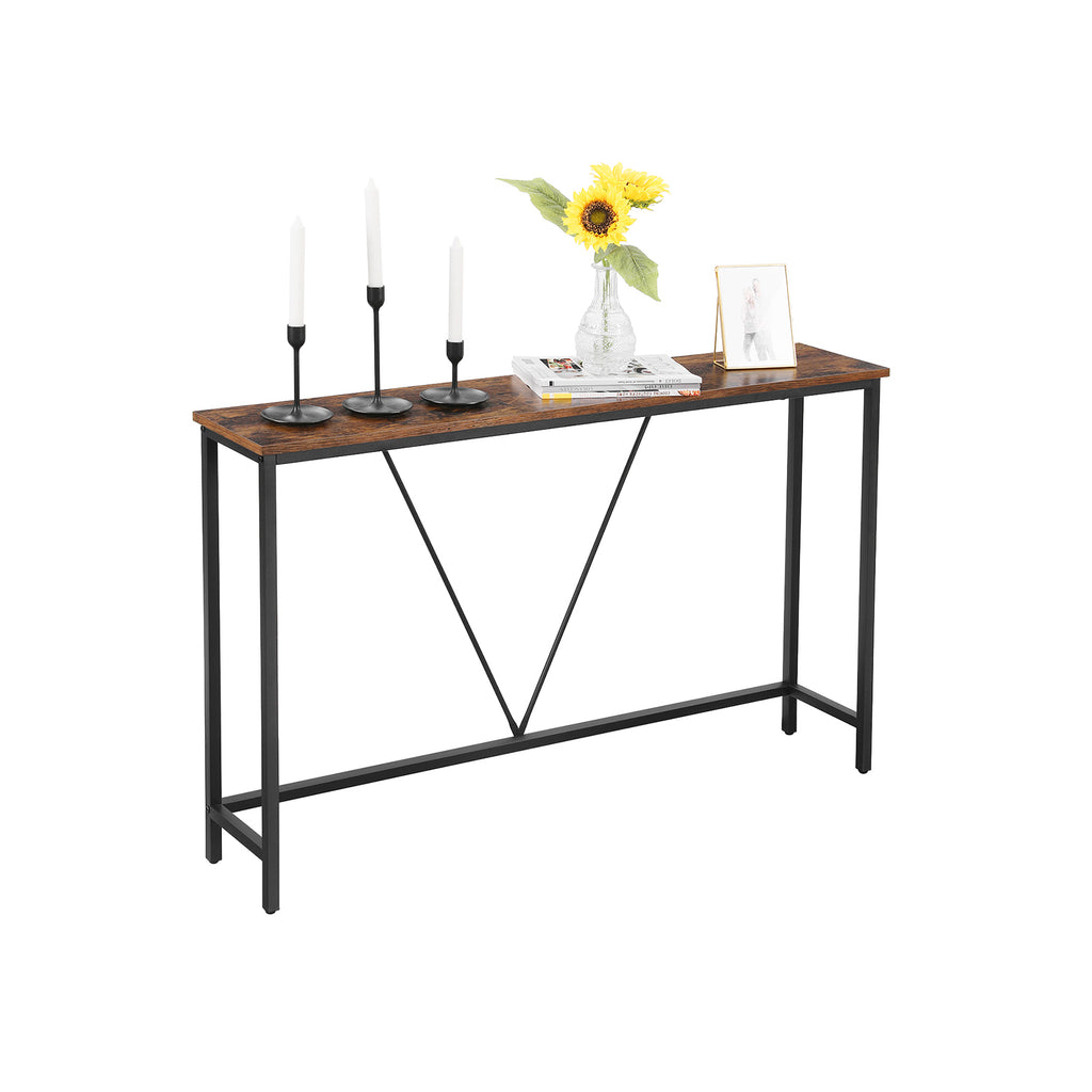 Konsolentisch, Flurtisch, Beistelltisch, Eingangsbereich, Wohnzimmer, stabiles Stahlgestell