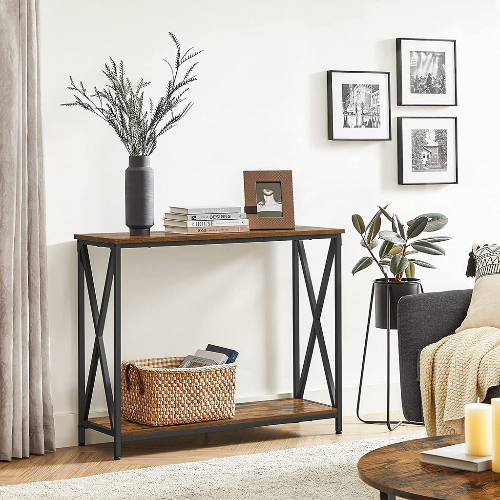 Industrie-Design Sofatisch mit Metallgestell