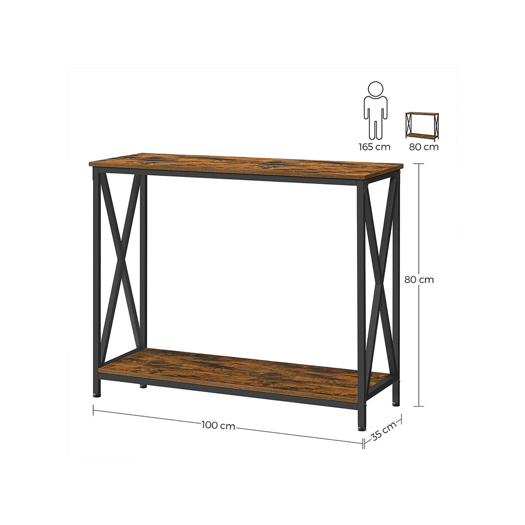 Industrie-Design Sofatisch mit Metallgestell