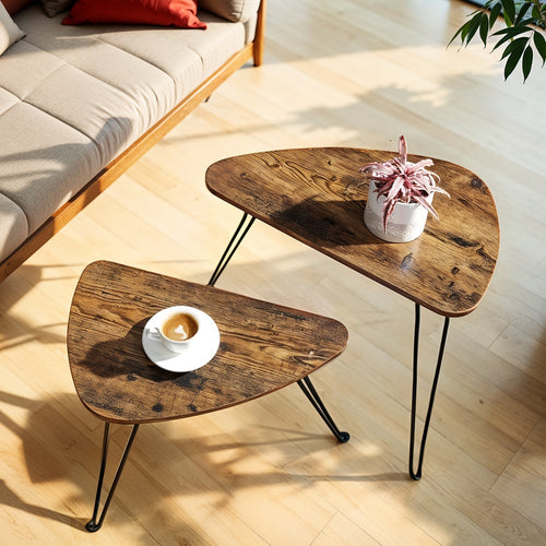 2er Set Beistelltische Beistelltische Couchtische für Wohnzimmer, Esszimmer, Schlafzimmer