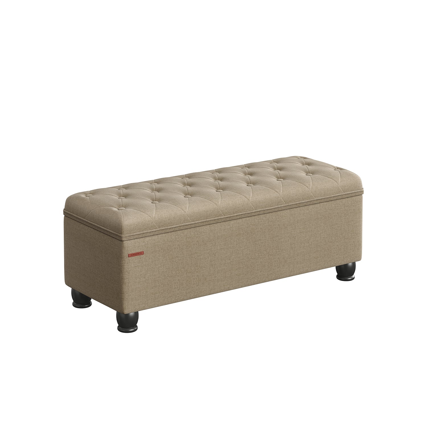 Sitzhocker mit Stauraum Kamelbraun