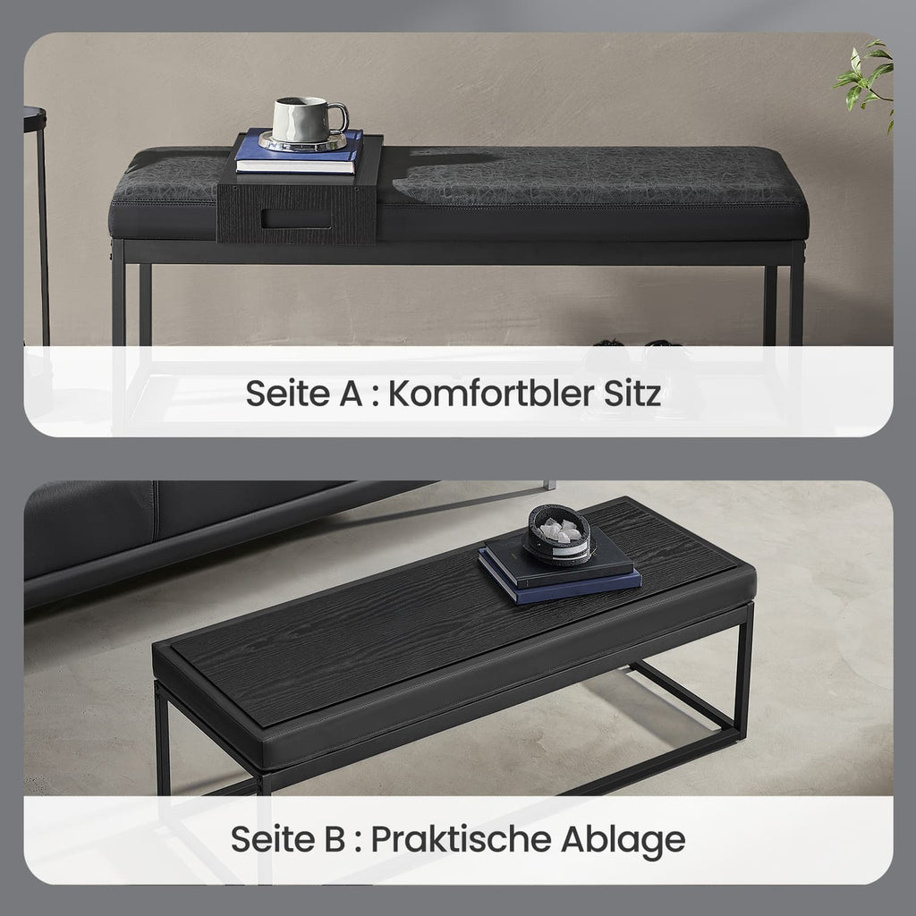 LUIZ Kollektion - Sitzbank mit wendbarem Oberteil