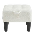 Sitzhocker, Fußhocker, Fleece, Hocker, dicke Polsterung