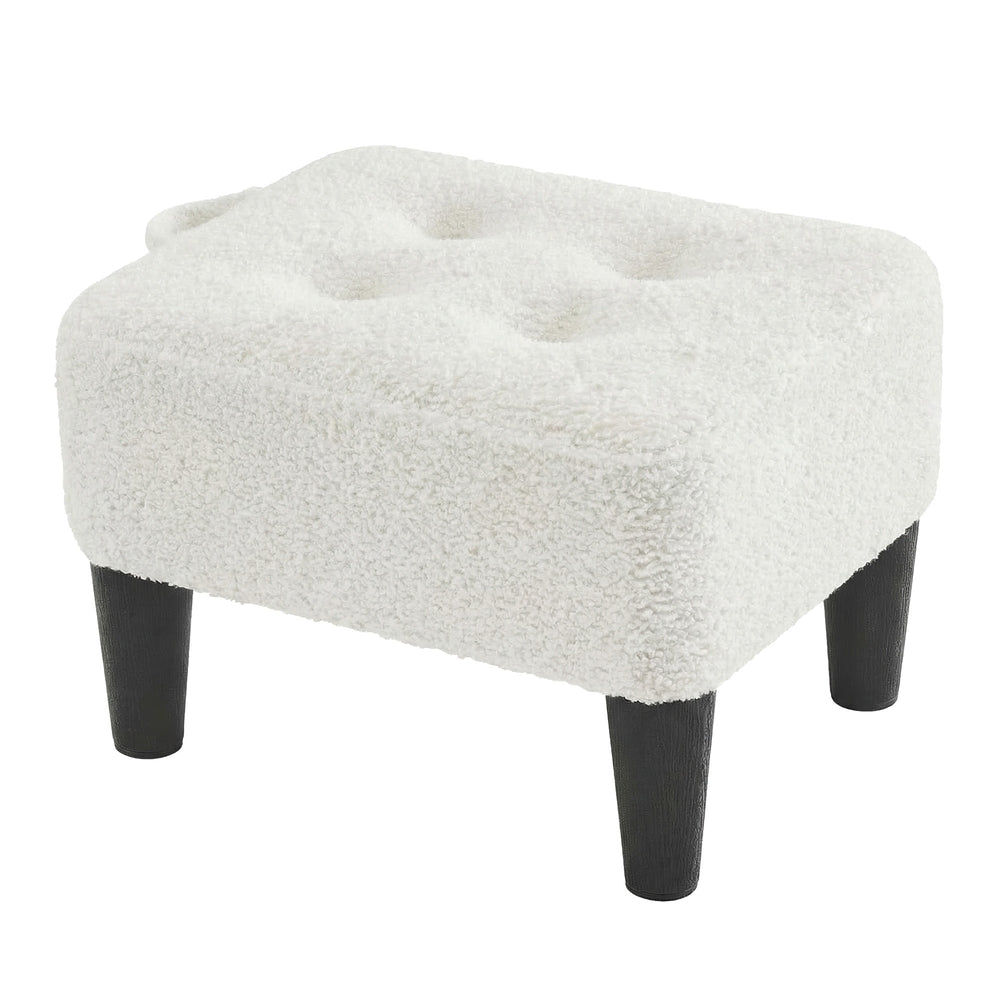 Sitzhocker, Fußhocker, Fleece, Hocker, dicke Polsterung