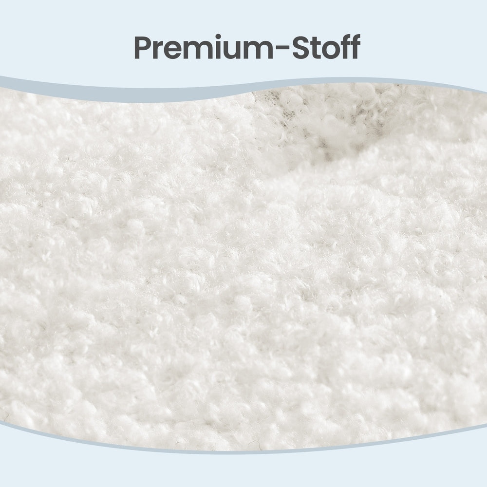 Sitzhocker, Fußhocker, Fleece, Hocker, dicke Polsterung