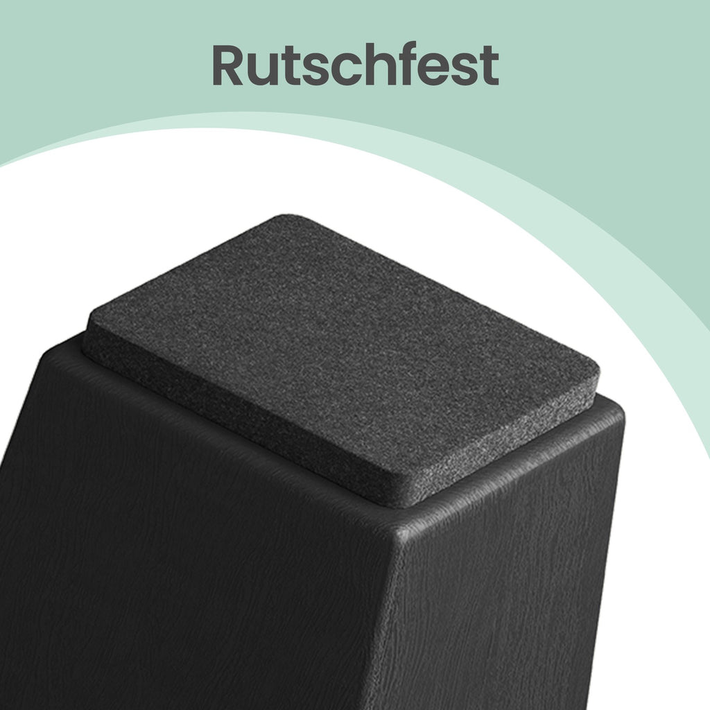 Sitzhocker rund, Fußhocker mit Stauraum, Schminkhocker mit Füßen
