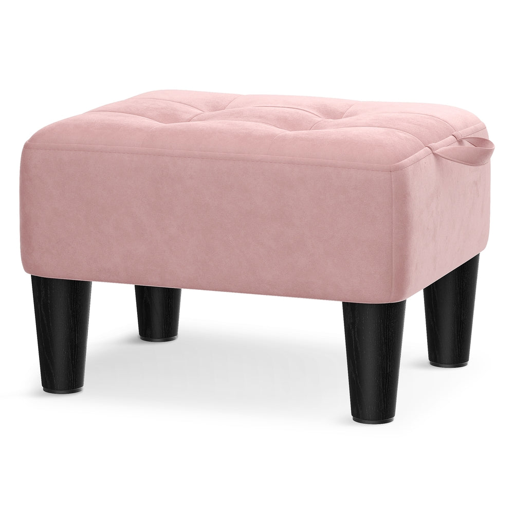 Sitzhocker, Fußhocker, Samt