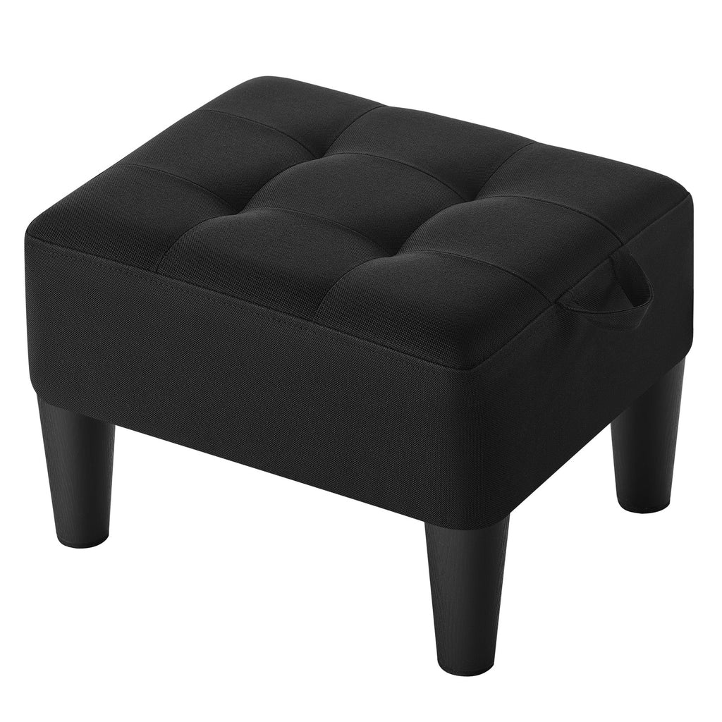 Sitzhocker, Fußhocker, Leinenimitat