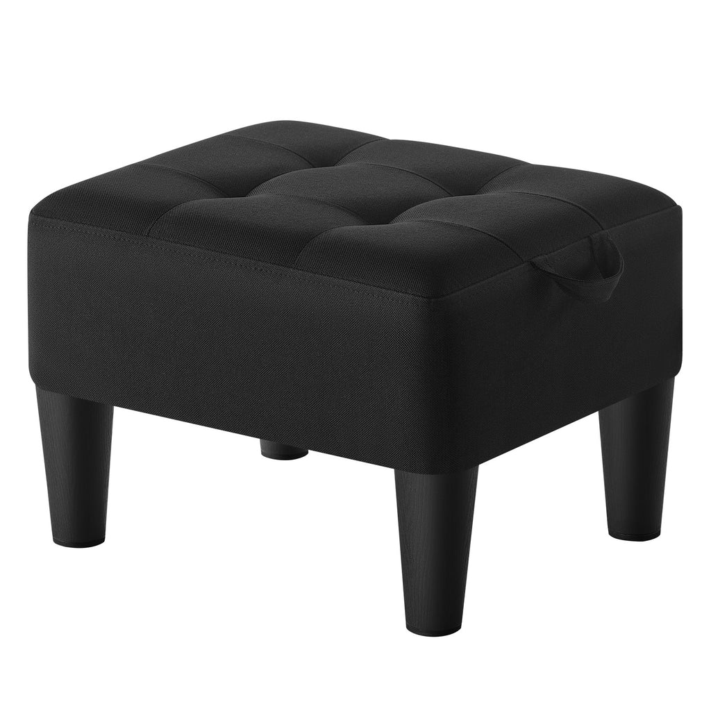 Sitzhocker, Fußhocker, Leinenimitat