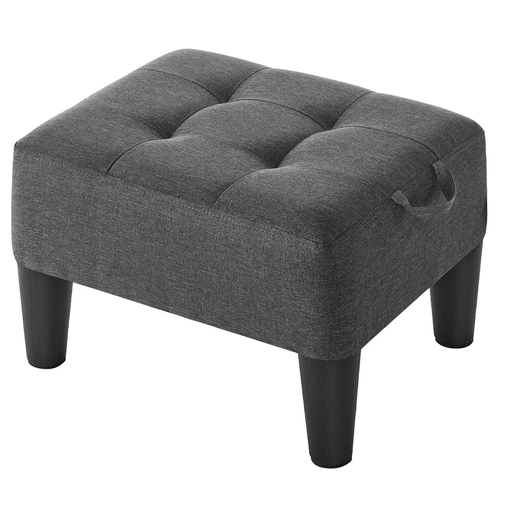 Sitzhocker, Fußhocker, Leinenimitat