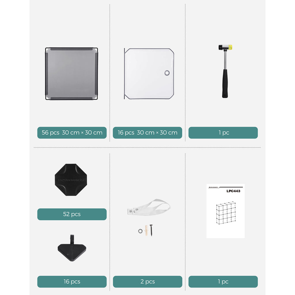 Regalsystem Set aus 16 Würfeln