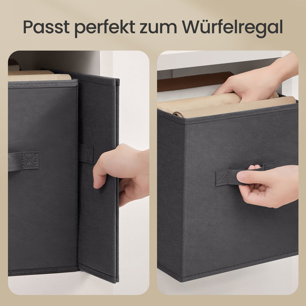 Würfelregal mit 6 Boxen erweiterbar und platzsparend