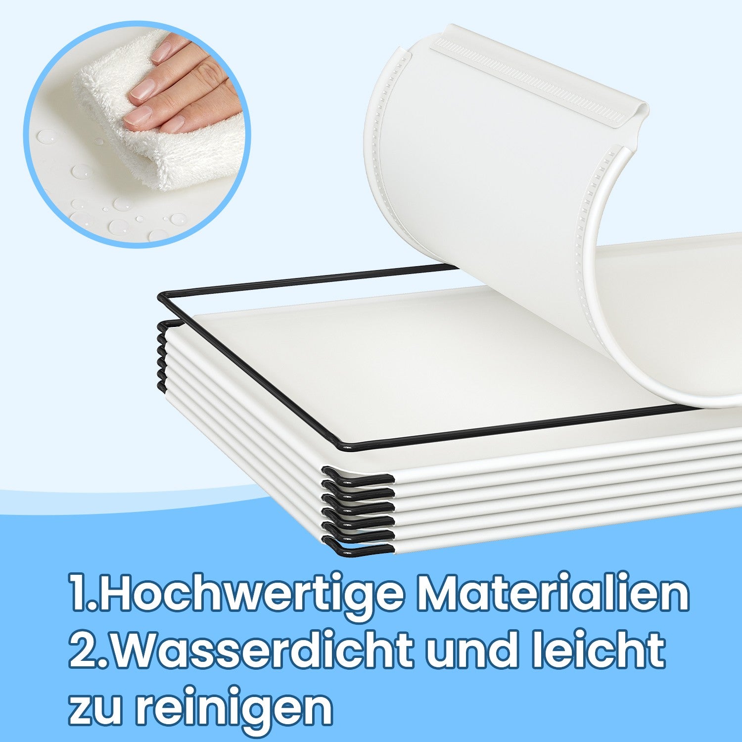 Schuhregal, Steckregal aus PP-Kunststoff, Regalsystem aus 6 Würfeln