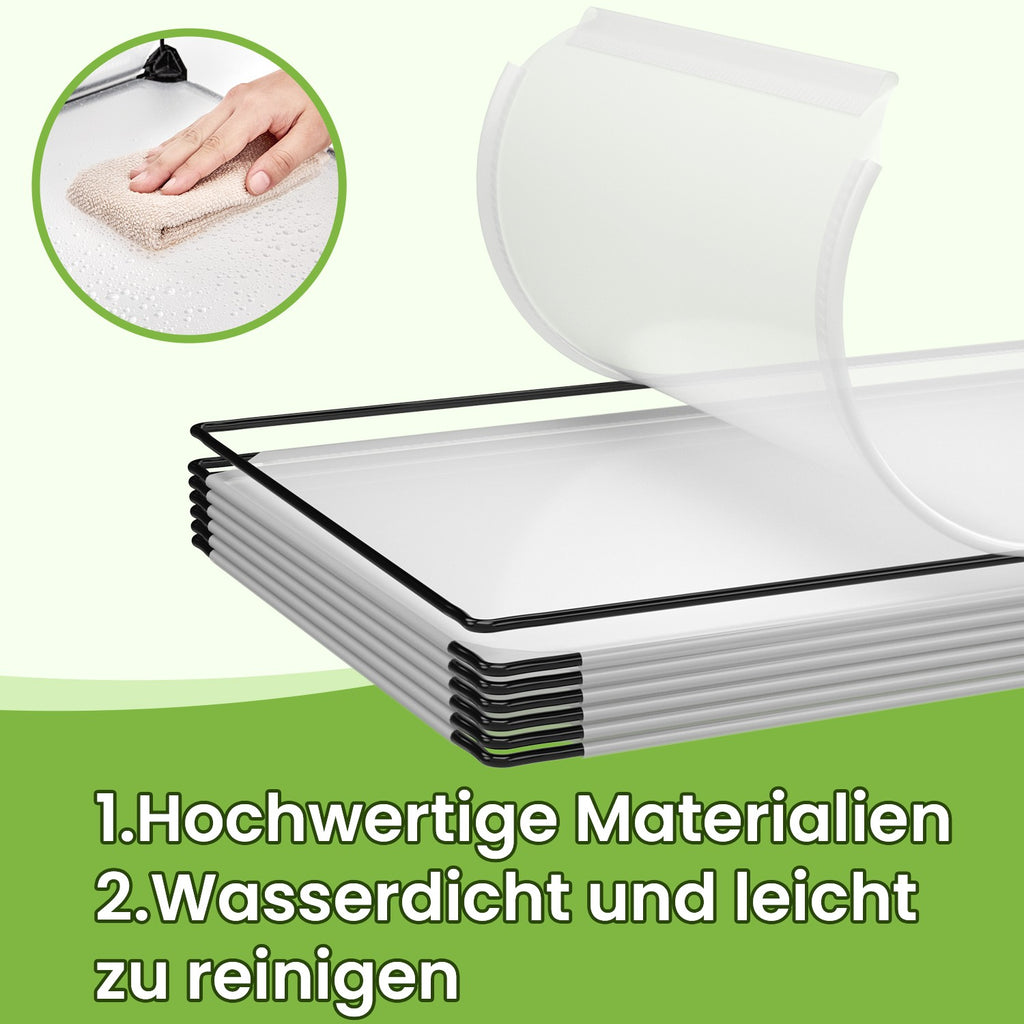 Schuhregal, Steckregal aus PP-Kunststoff, Regalsystem aus 6 Würfeln