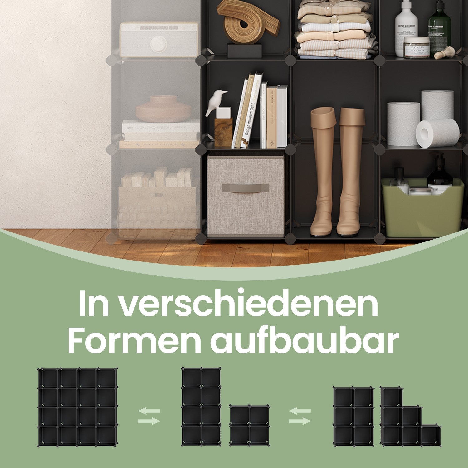 Schuhregal, Regalsystem, Steckregal