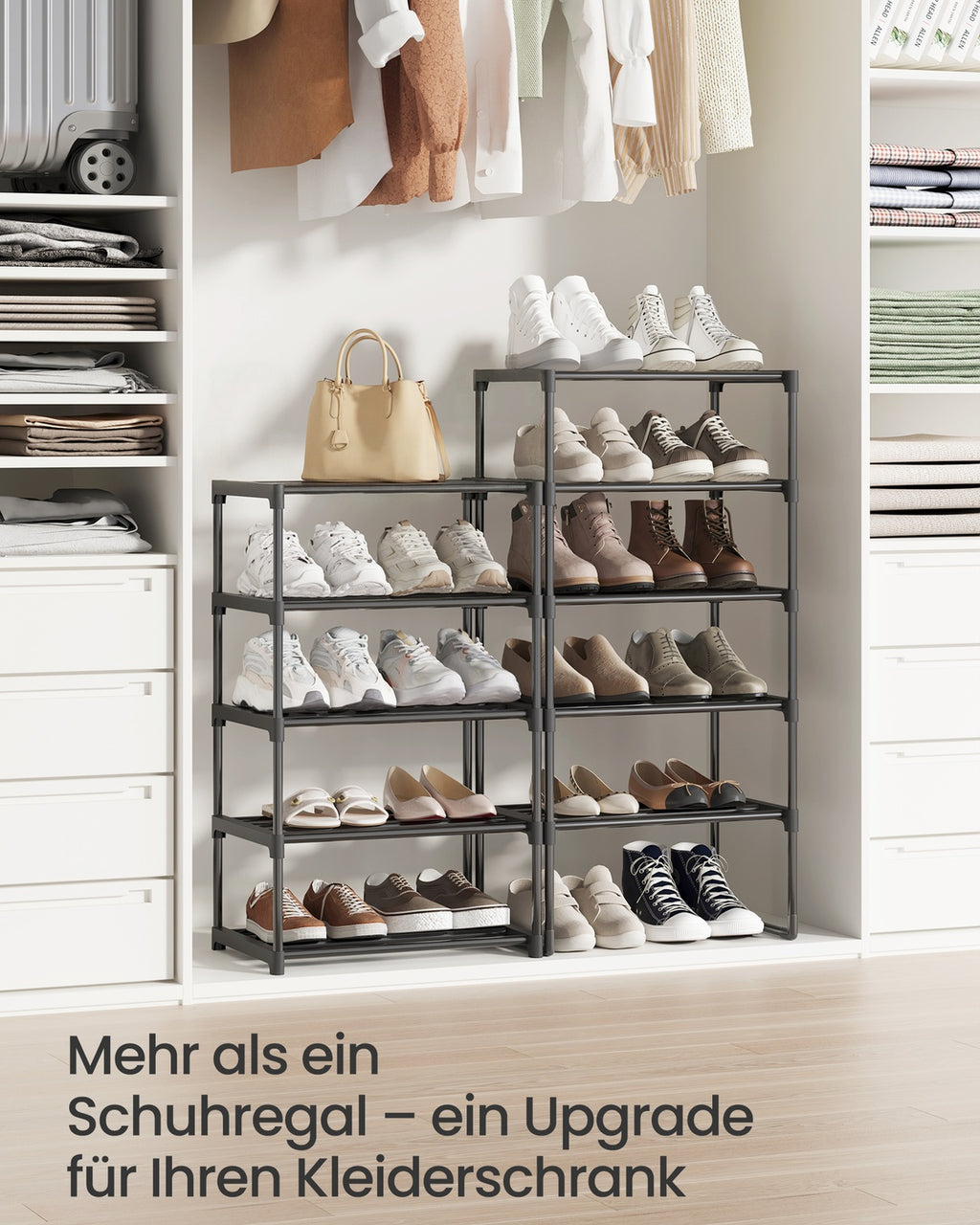 Schuhregal mit 10 Ablagen