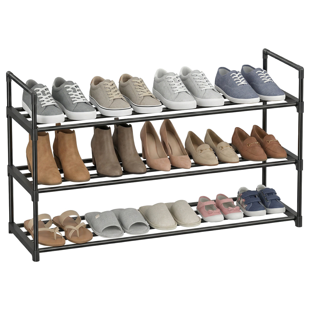 Schuh-Organizer mit 3 Ebenen, Schuhregal, für 12-15 Paar Schuhe