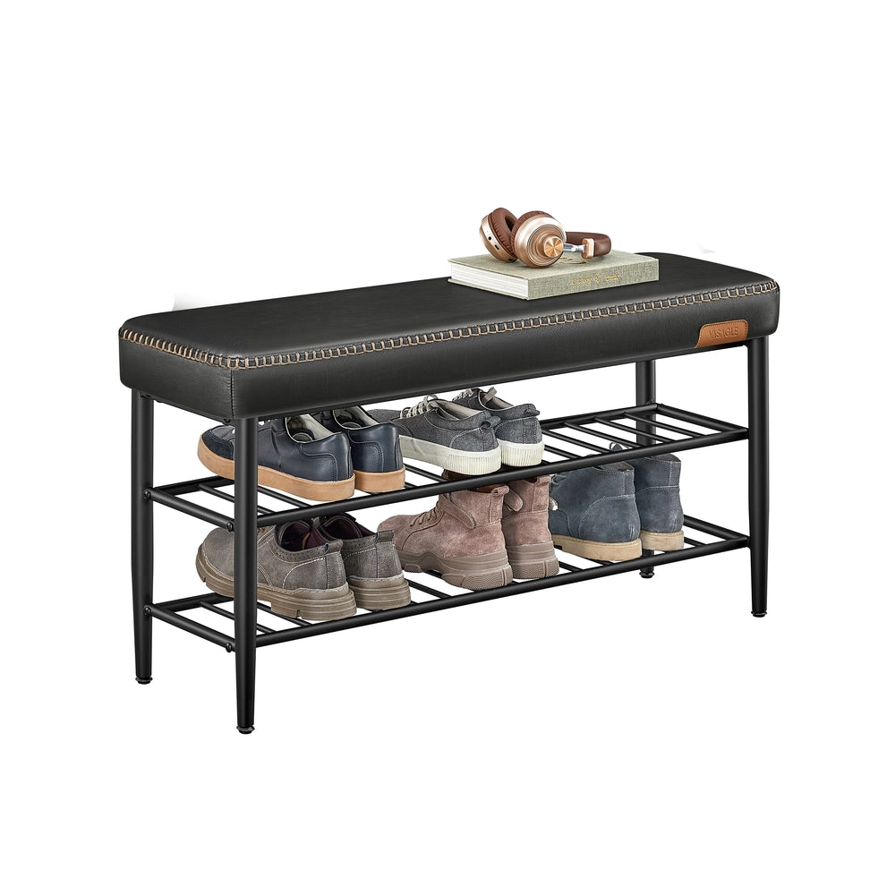 EKHO Kollektion Schuhbank mit Nähten 30 x 100 x 50 cm tintenschwarz