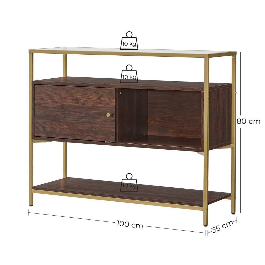 Küchenschrank mit Glasplatte