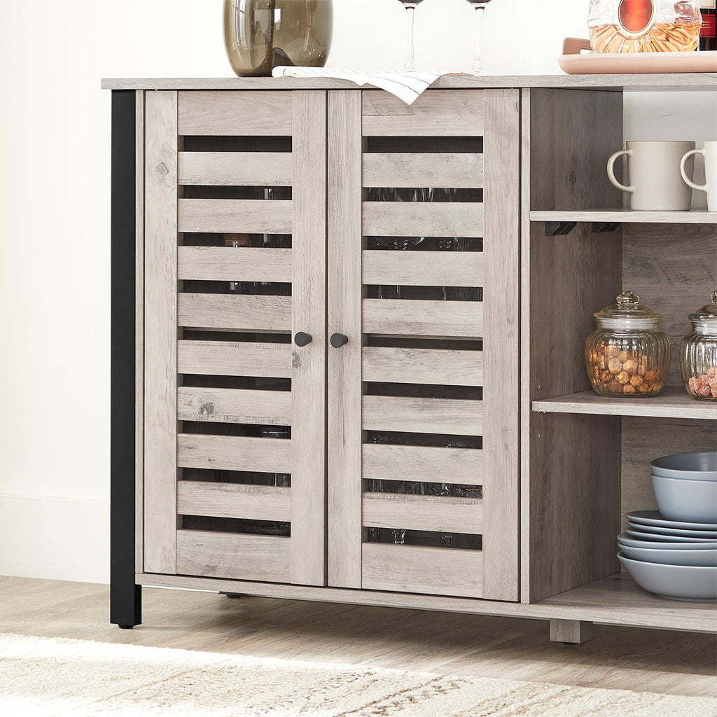Sideboard Greige-Schwarz