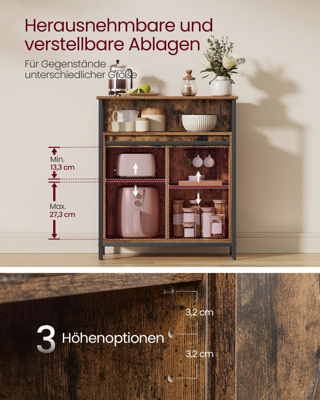 Küchenschrank mit Schiebetür