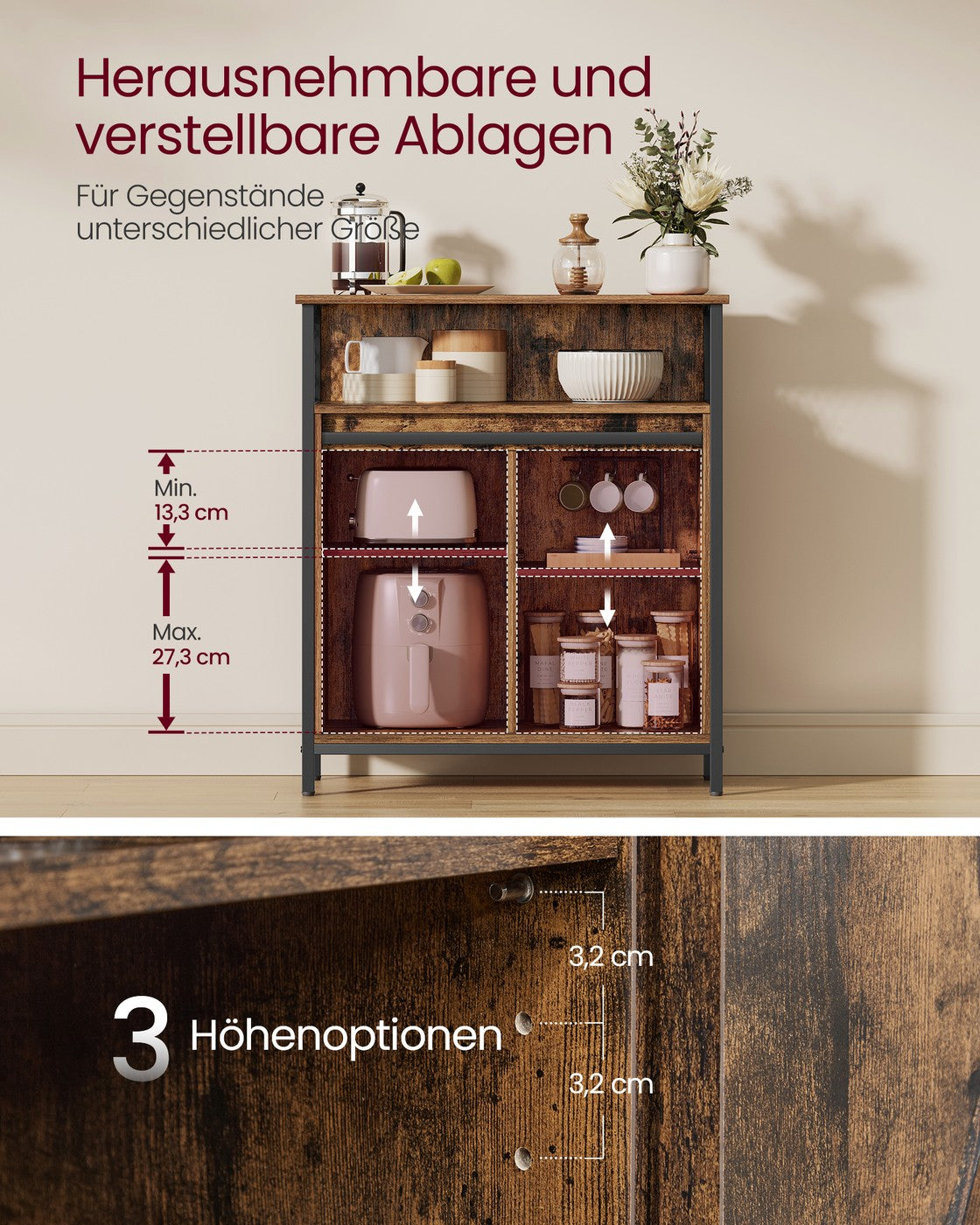 Küchenschrank mit Schiebetür