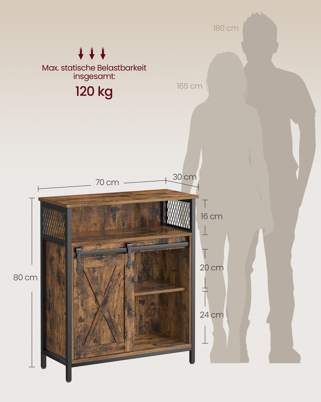 Küchenschrank mit Schiebetür