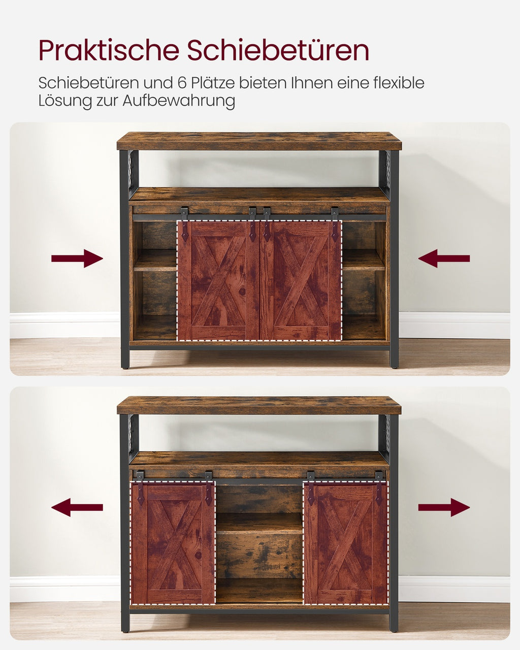 Sideboard mit 2 Schiebetüren