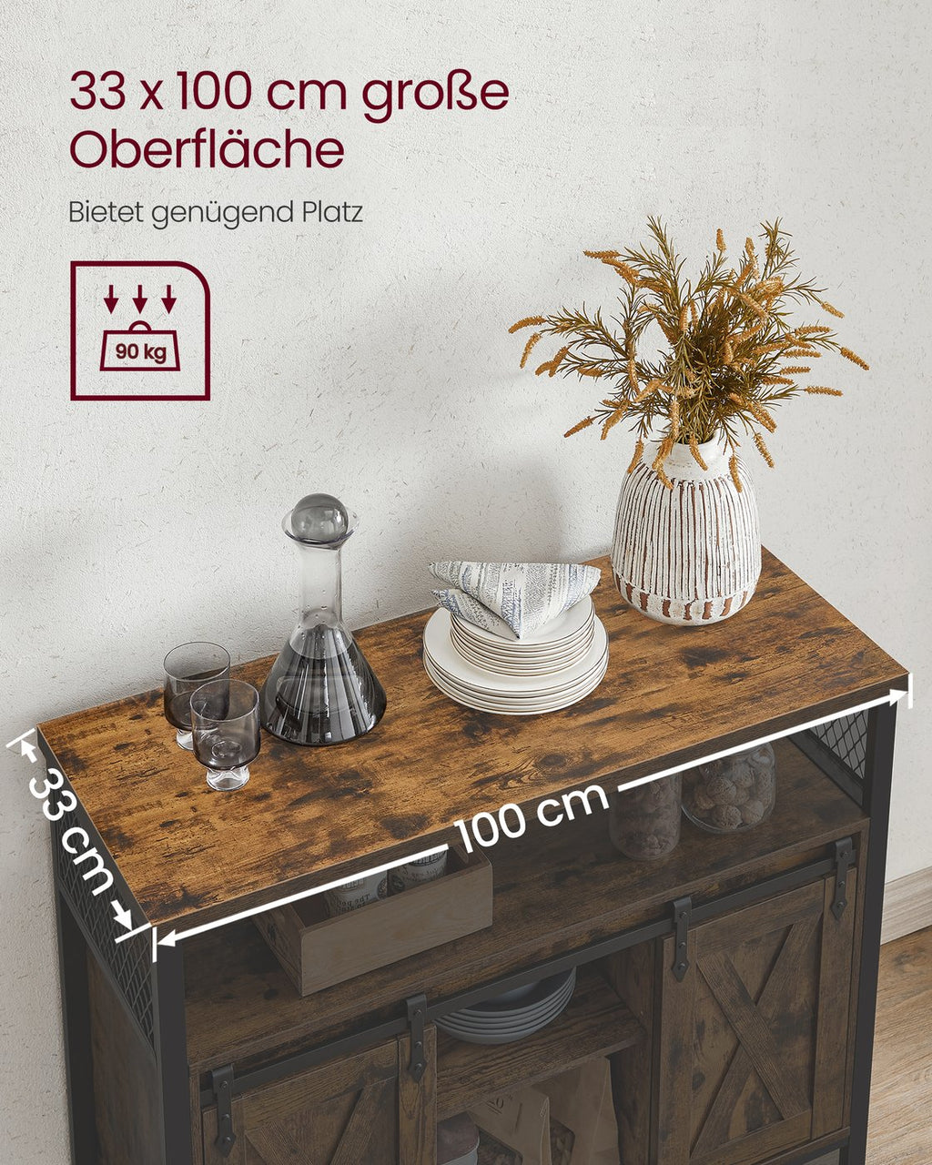 Sideboard mit 2 Schiebetüren