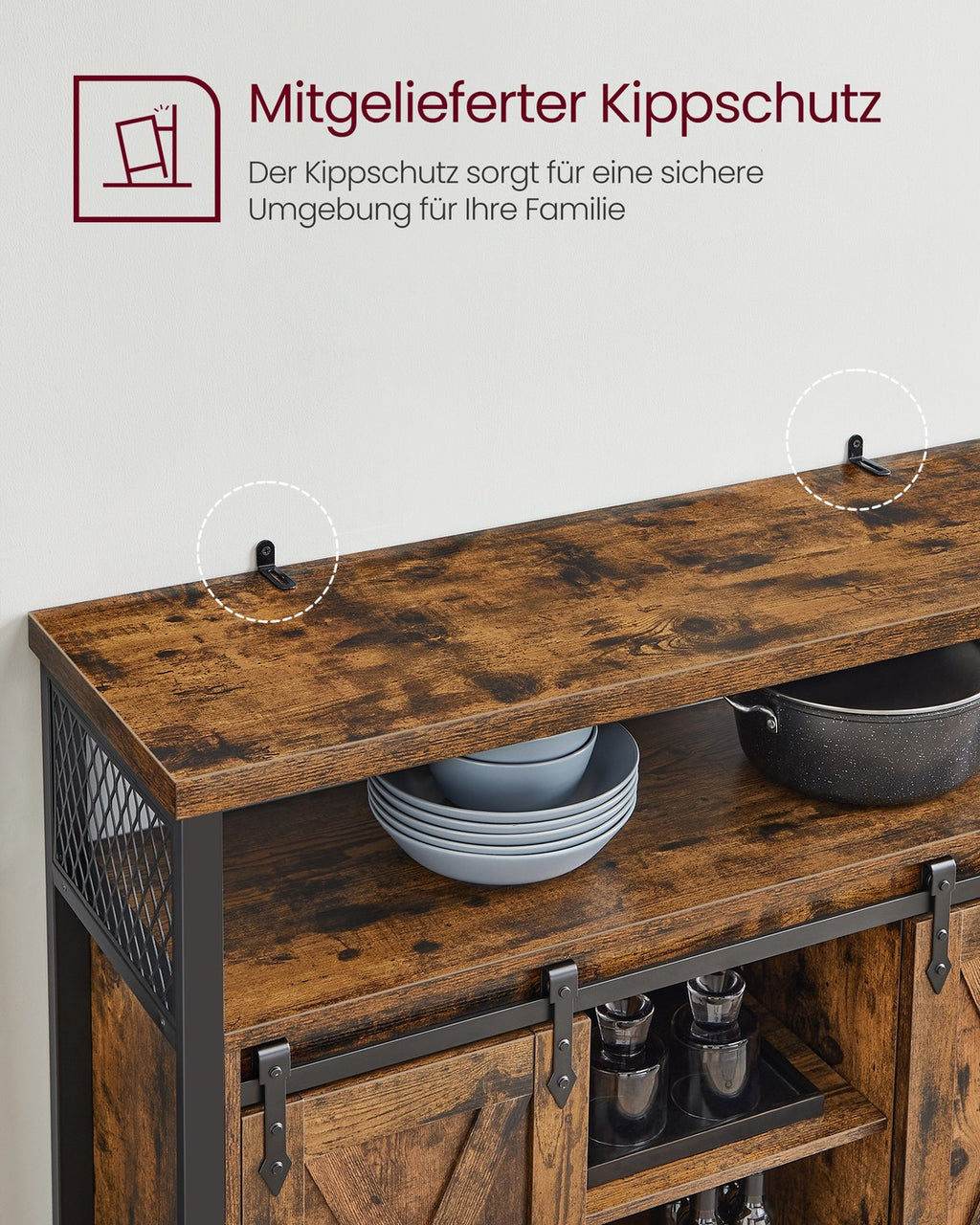 Sideboard mit 2 Schiebetüren
