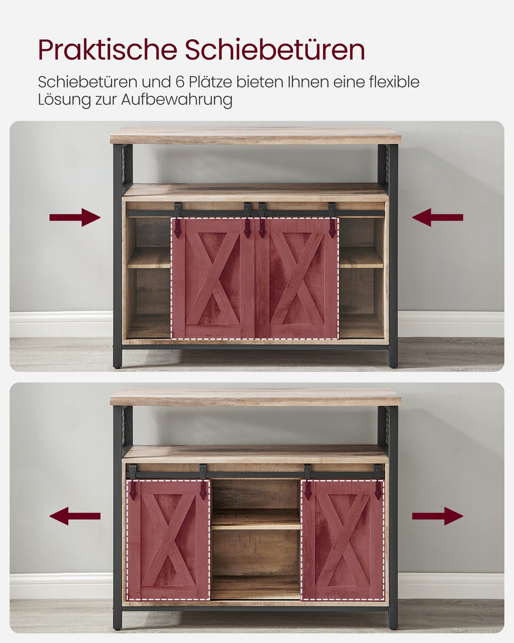 Sideboard mit Schiebetüren