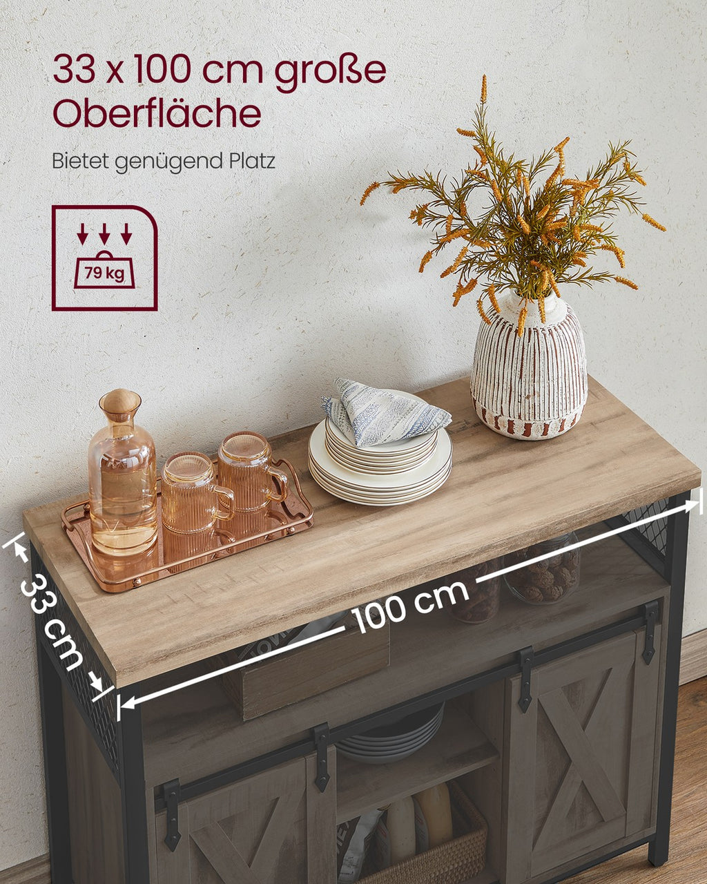 Sideboard mit Schiebetüren