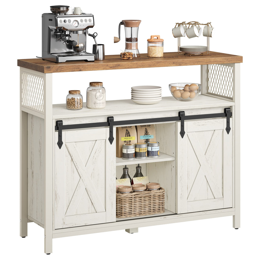Sideboard mit Schiebetüren und Ablagen