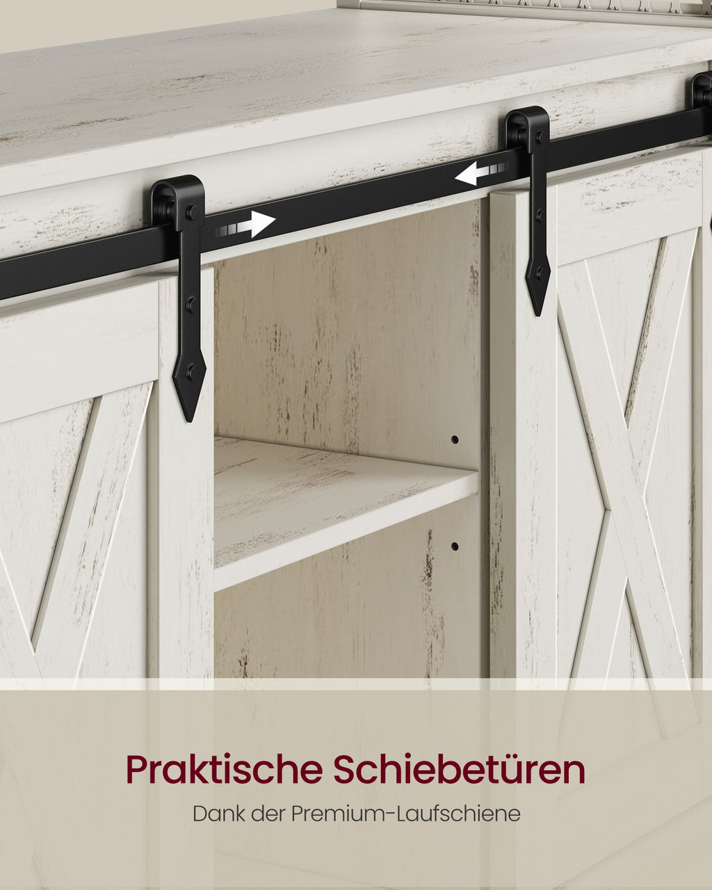 Sideboard mit Schiebetüren und Ablagen