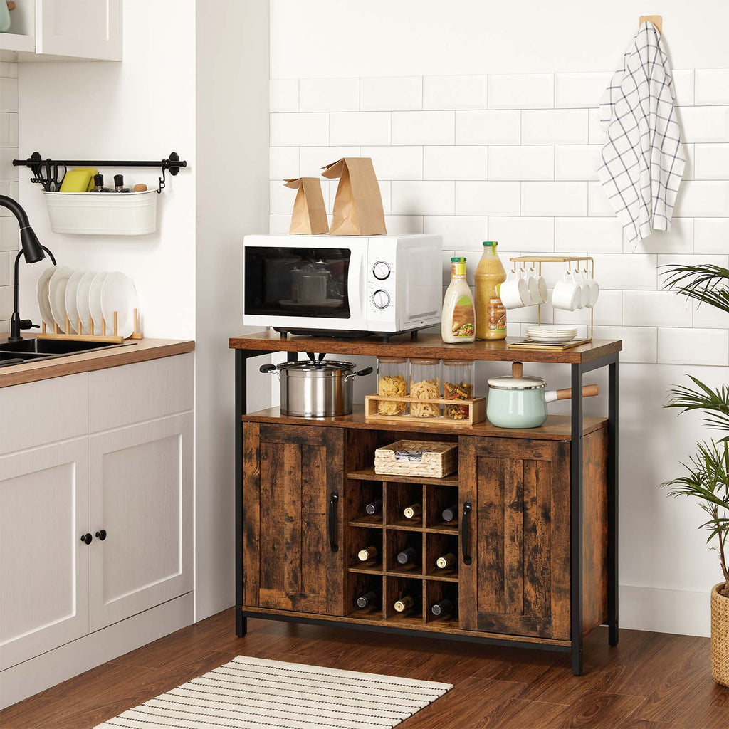Sideboard vintagebraun-schwarz