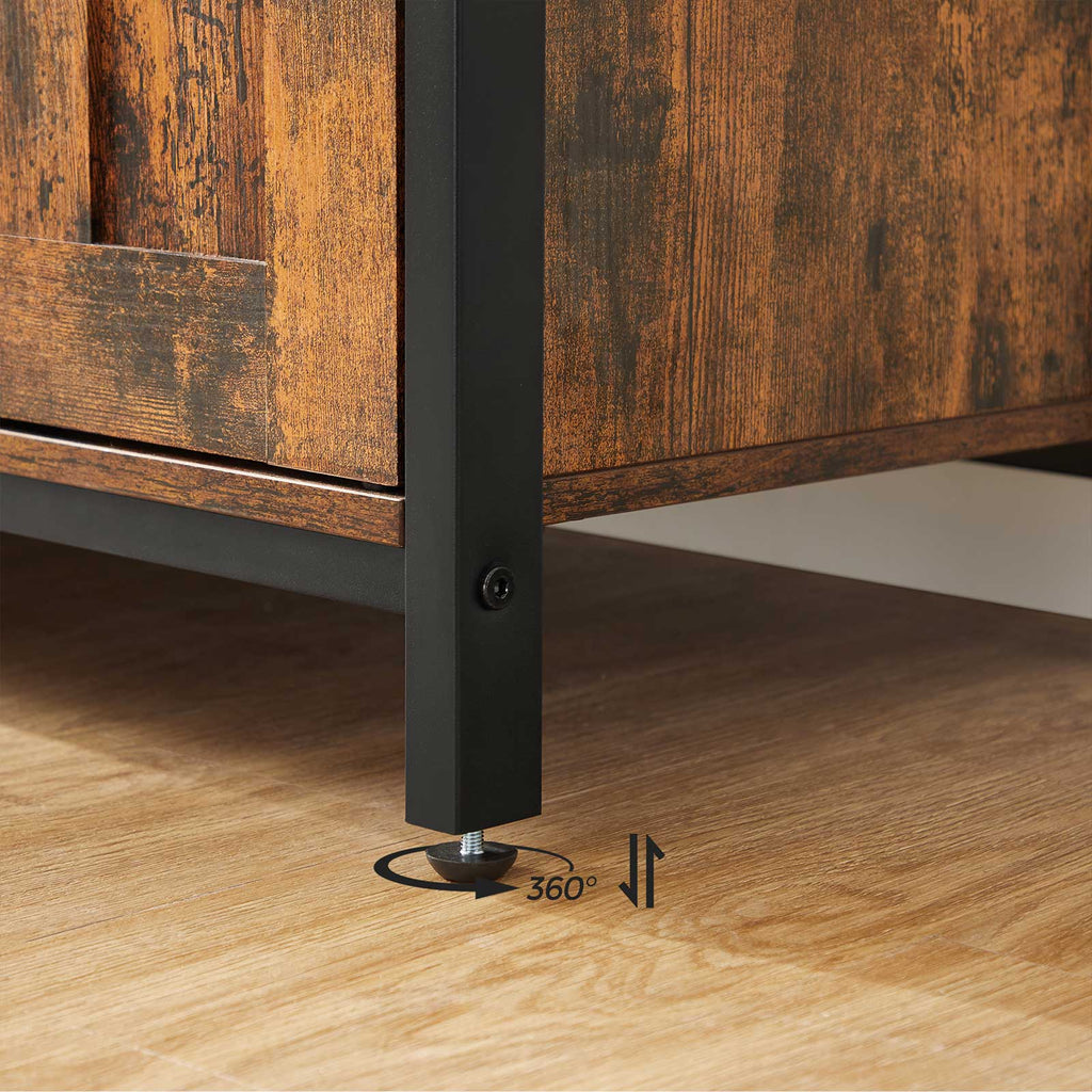 Sideboard vintagebraun-schwarz