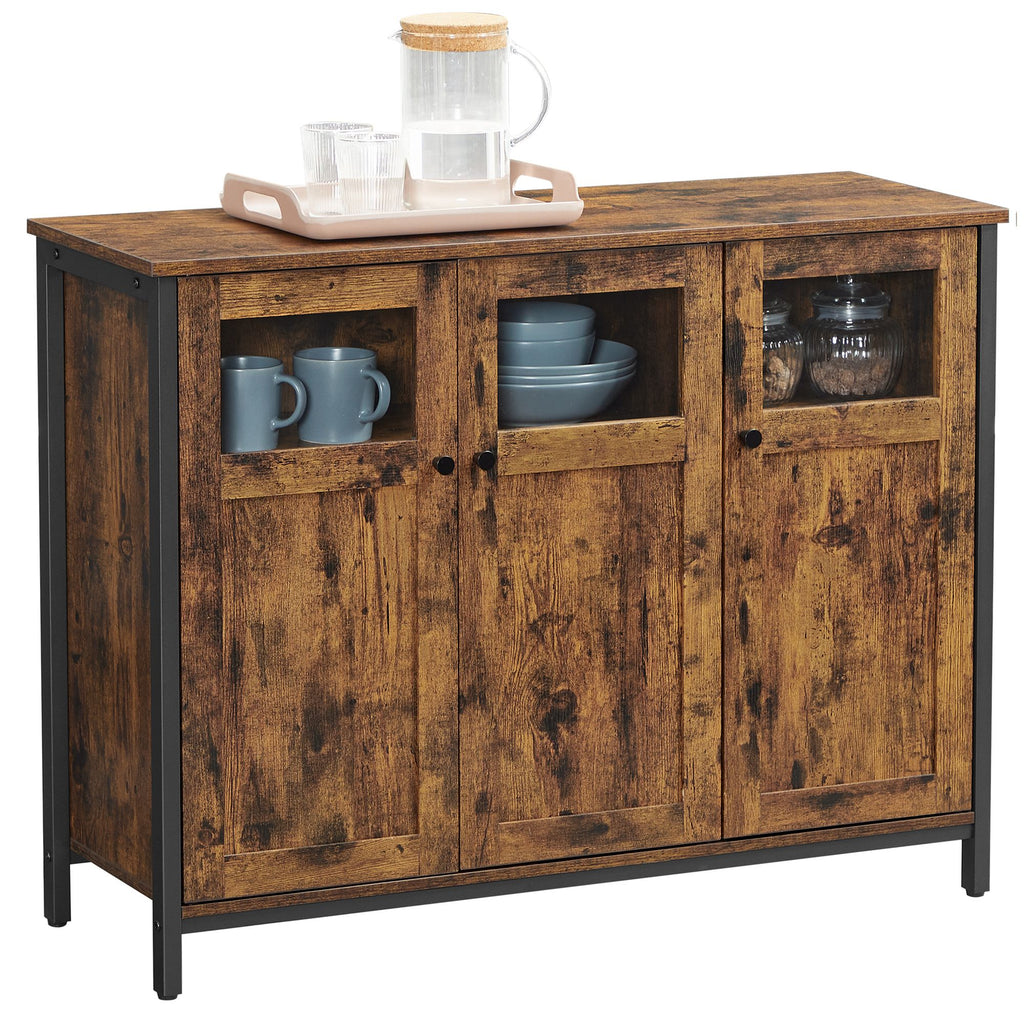 Sideboard vintagebraun-schwarz
