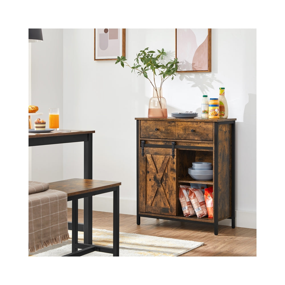 Beistellschrank mit Schublade Industriestil