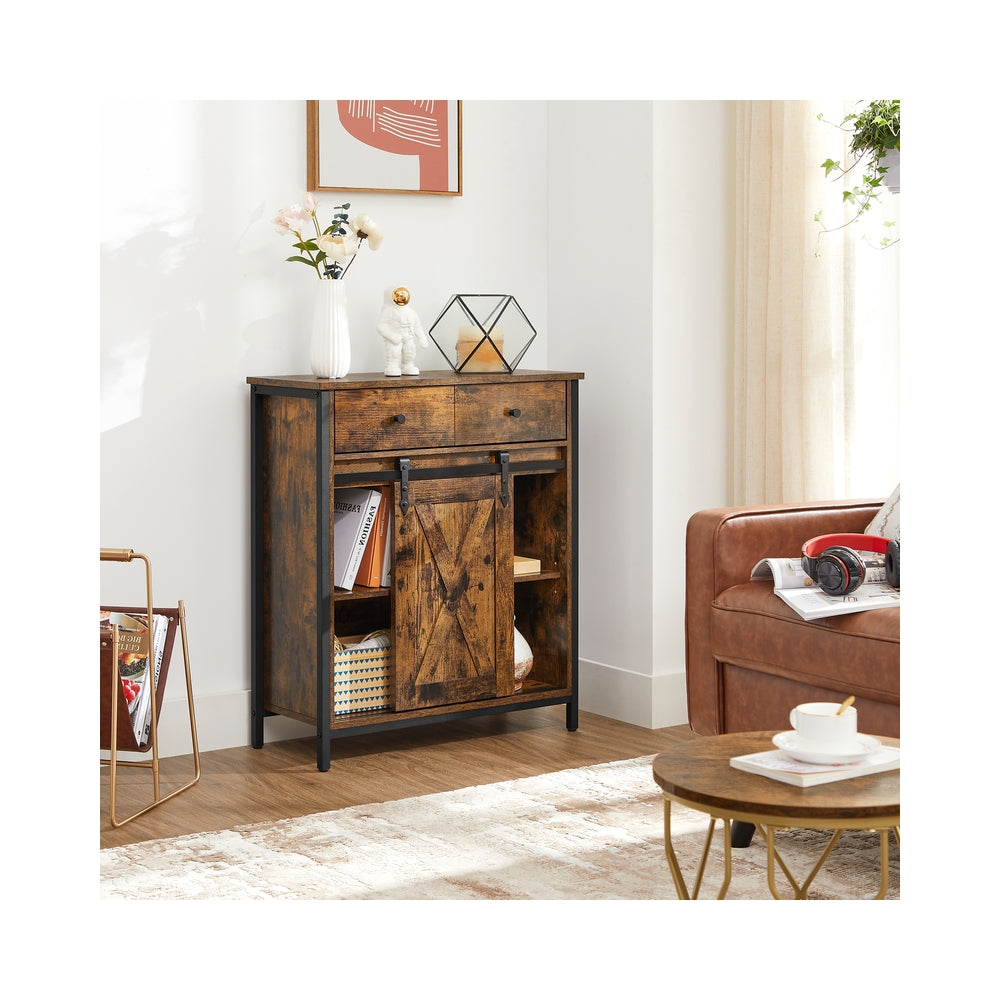 Beistellschrank mit Schublade Industriestil