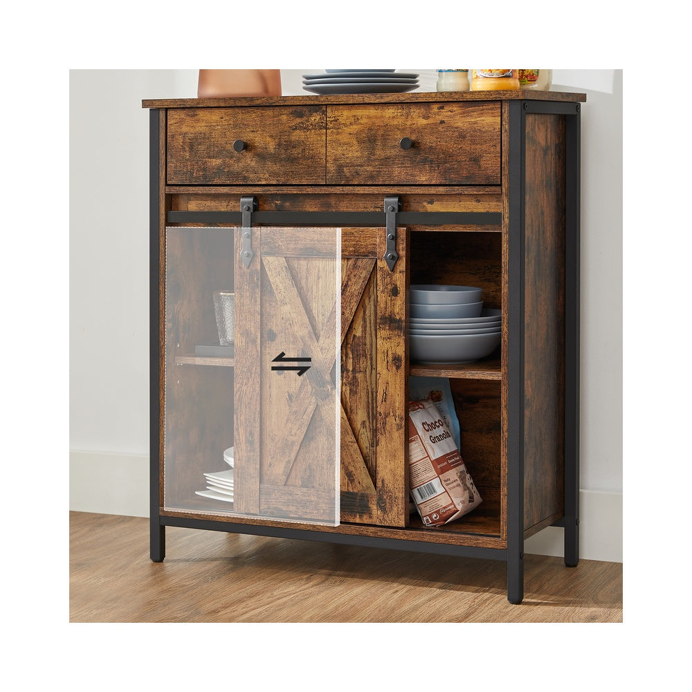 Beistellschrank mit Schublade Industriestil
