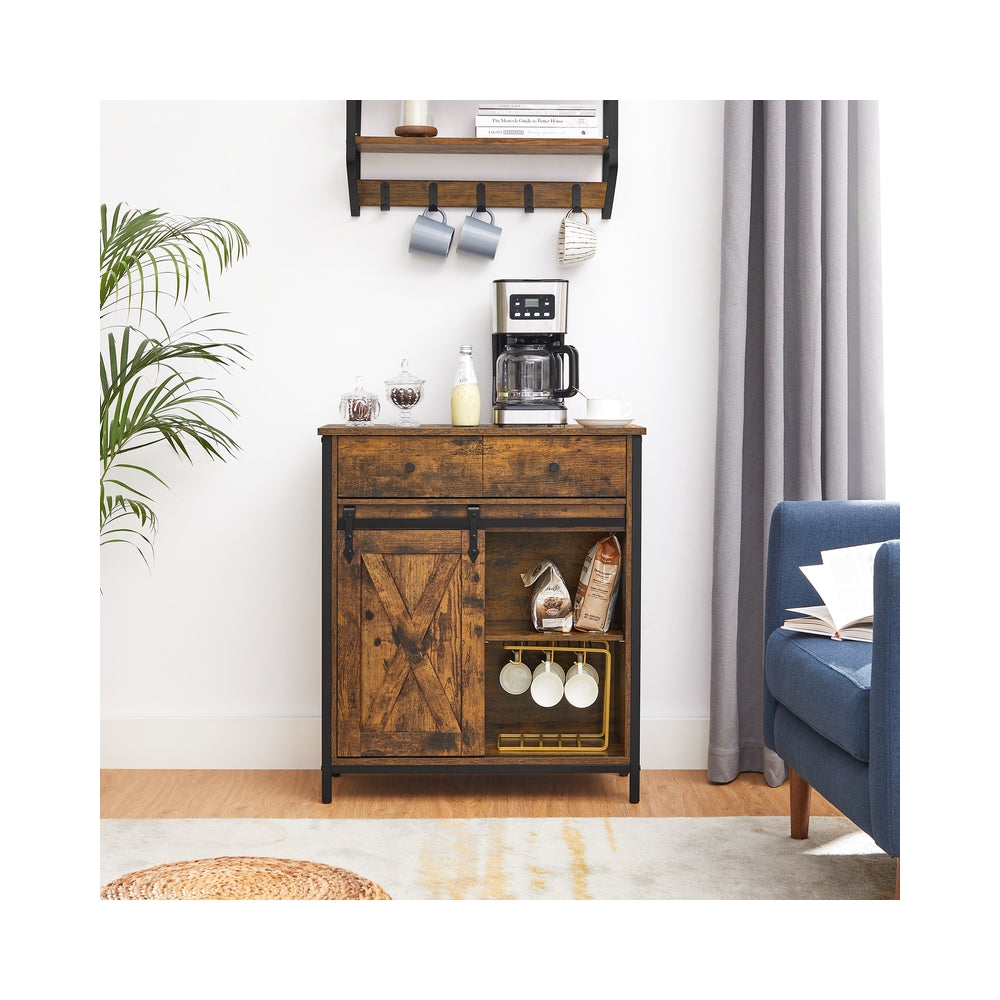 Beistellschrank mit Schublade Industriestil