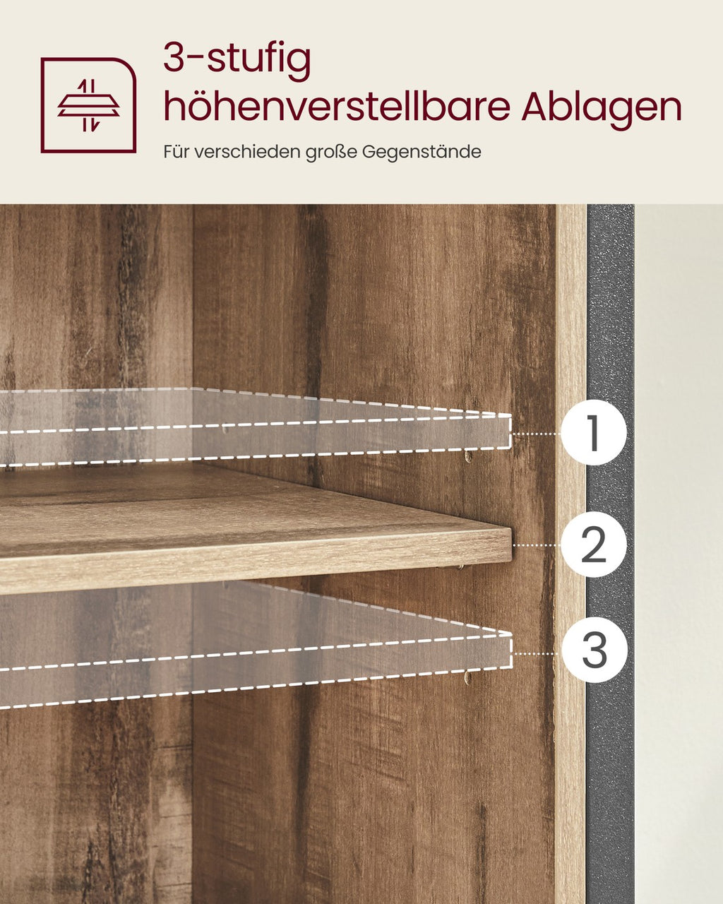 Küchenschrank mit Schiebetür 30 x 70 x 80 cm Landhausstil