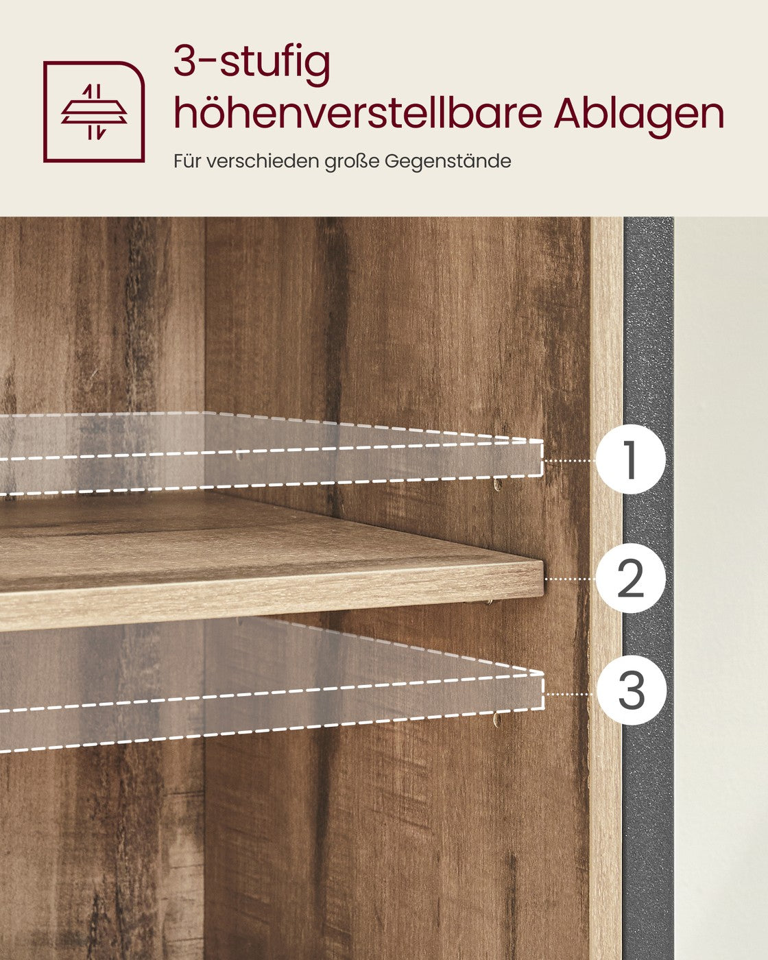 Küchenschrank mit Schiebetür 30 x 70 x 80 cm Landhausstil