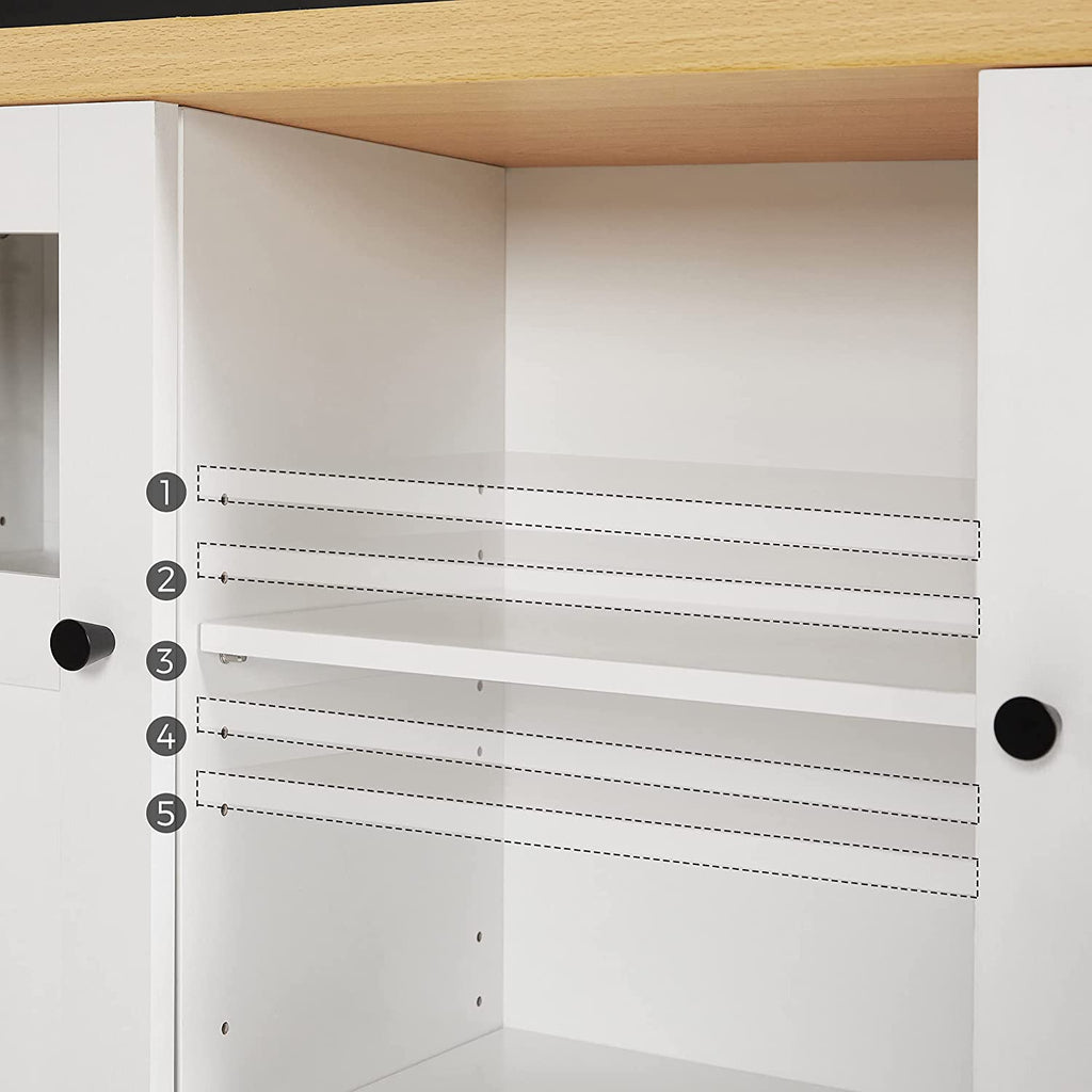 Küchenschrank mit Türen Weiß