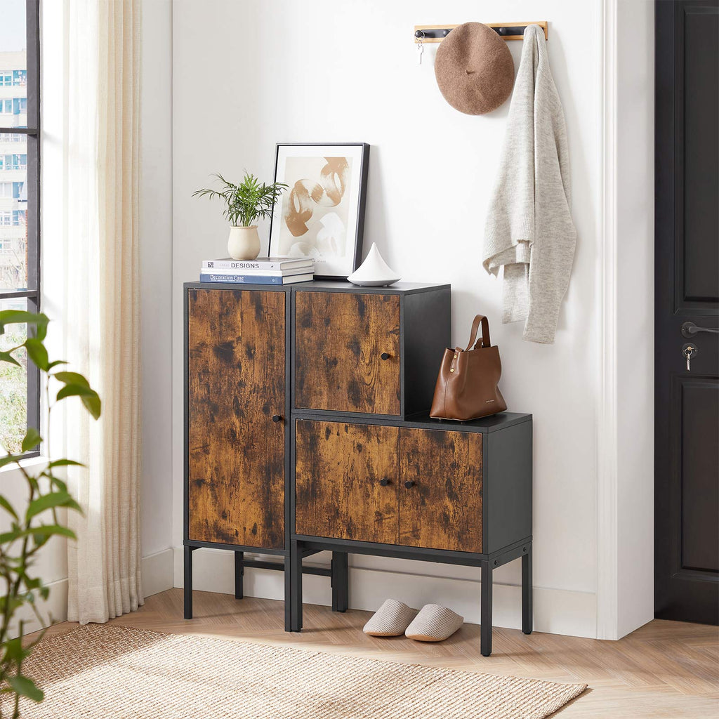 Sideboard vintagebraun-schwarz